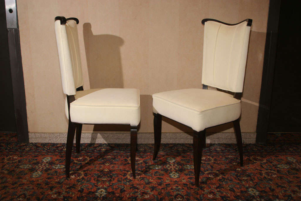 Elegant Set of 6 Art Deco Dining Chairs 1