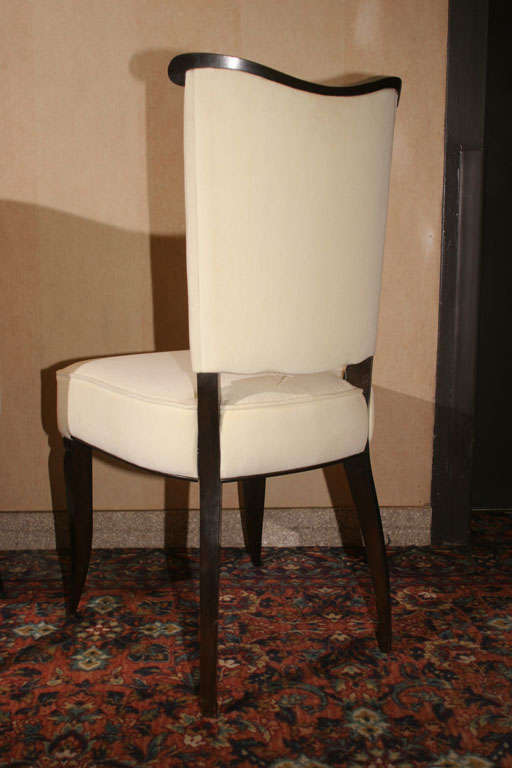 Elegant Set of 6 Art Deco Dining Chairs 3