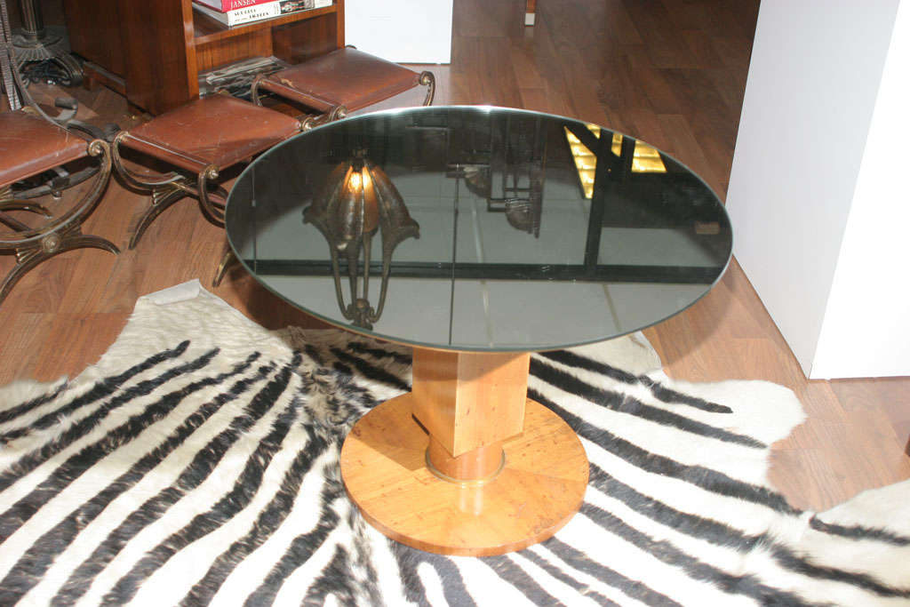 French Fine Art Deco Coffee Table by Jules Leleu For Sale