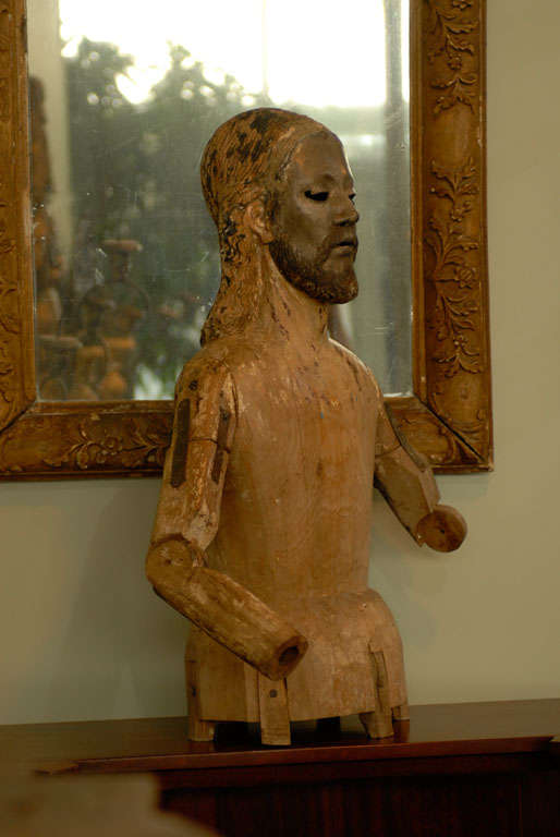 18th Century Spanish Colonial Carved Figure For Sale at 1stDibs