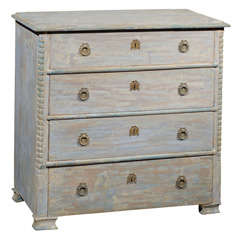 A Swedish Four-Drawer Chest A Swedish Four-Drawer Chest