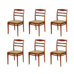 Set of 6 Teak Nordas Dining Chairs