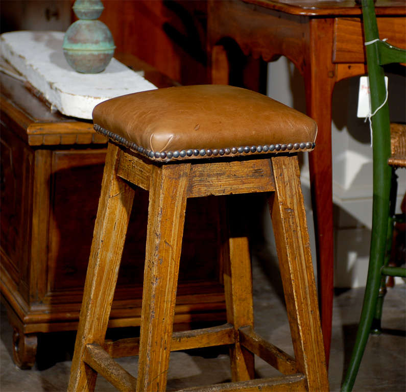 leather top stools