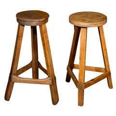 Antique Two Spanish Tall Stools