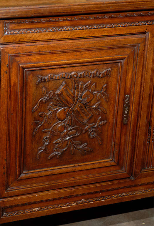 French Buffet With Carved Music Motif 1