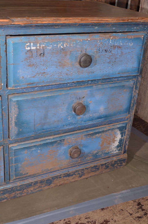 Blue Apothecary Counter For Sale 2