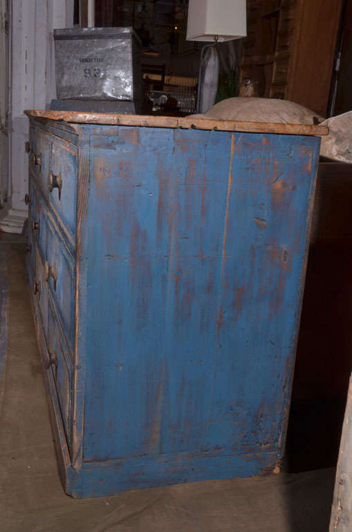 Blue Apothecary Counter For Sale 3