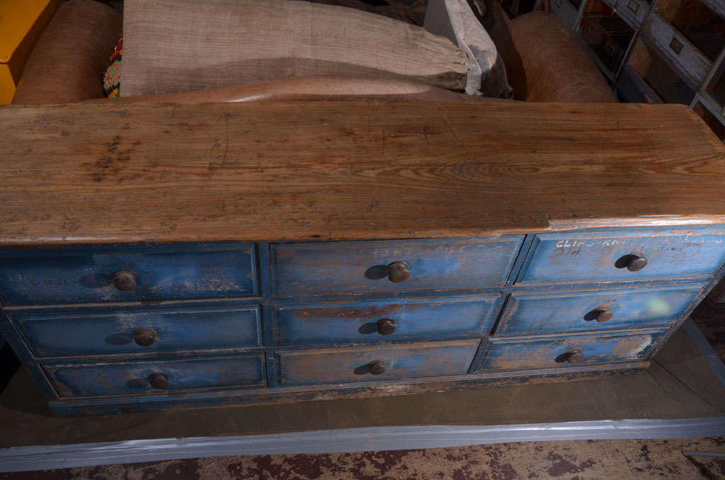 Blue Apothecary Counter For Sale 4