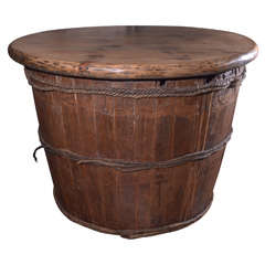 Antique Ship Wine Barrel as Table