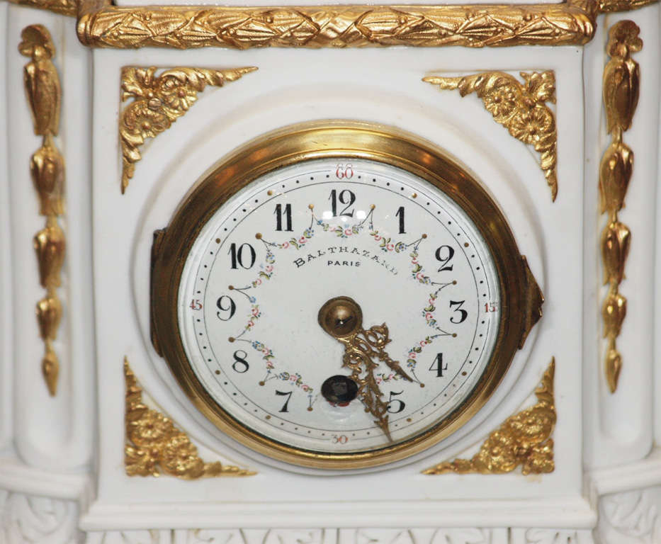 Antique French Sevres Bisque Clock 2