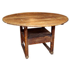 Antique Hutch Table in Old Surface, New England 18th Century