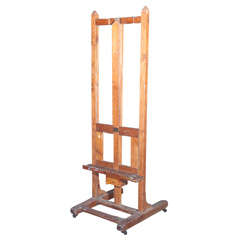 French Oak and Pine Painter's Studio Easel, c. 1920-40
