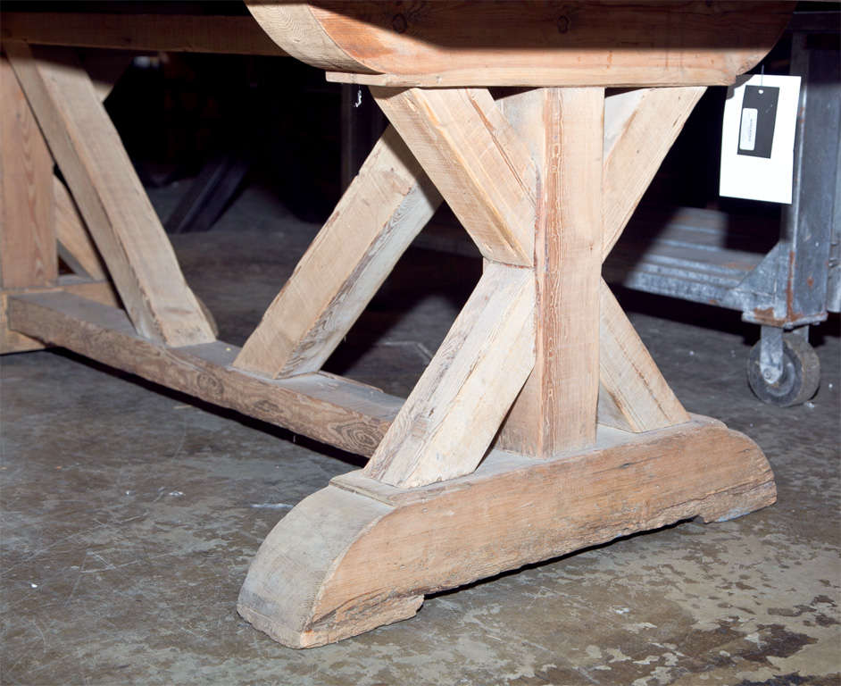 Industrial style steel top dining table 2