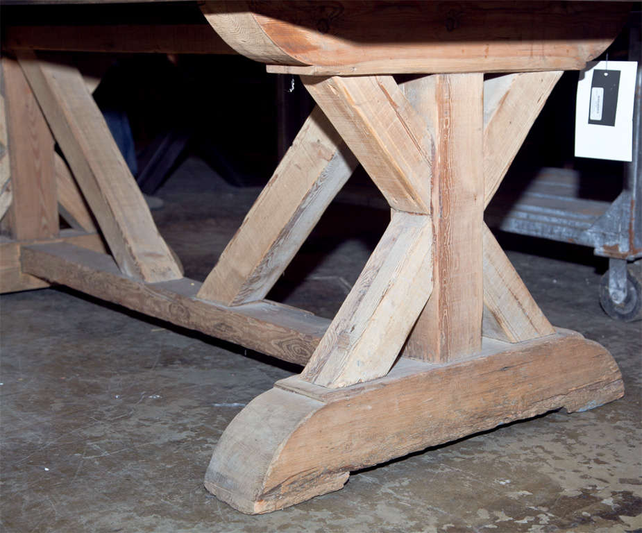 Industrial style steel top dining table 3