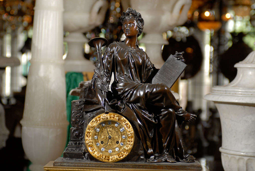 20th Century Figural Clock For Sale