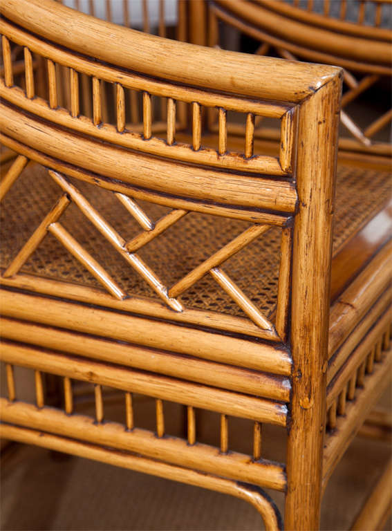 Pair of Bamboo Chairs In Excellent Condition In Wilton, CT