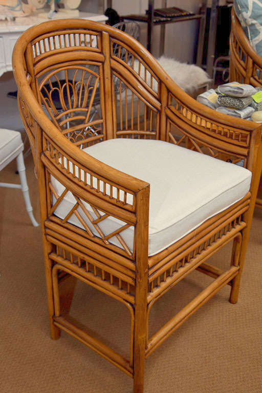 American Pair of Bamboo Chairs