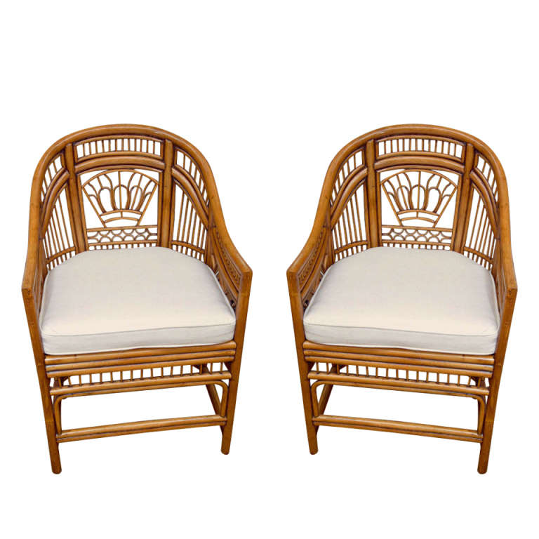 Pair of Bamboo Chairs at 1stDibs