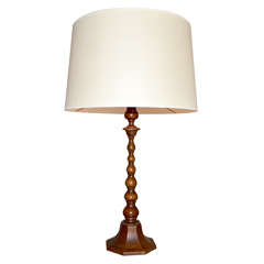Elegant Brown Patinated Bronze Lamp Attributed to Just Andersen