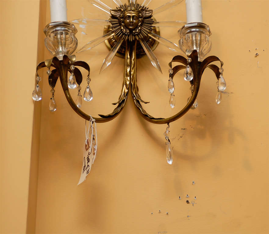 20th Century 20thC Gilt Sconces by Caldwell For Sale