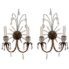 20thC Gilt Sconces by Caldwell