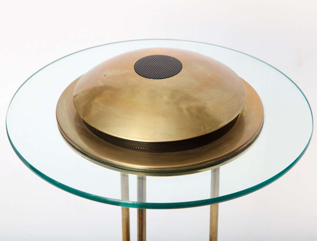 Kovacs Table Lamps Mid Century Modern brass and glass 1980's (Moderne der Mitte des Jahrhunderts)