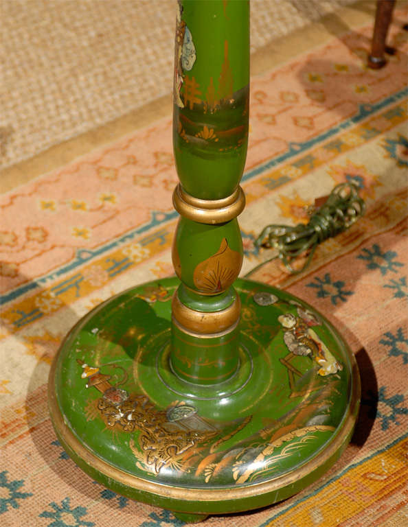 Apple Green Chinoiserie Floor Lamp 1