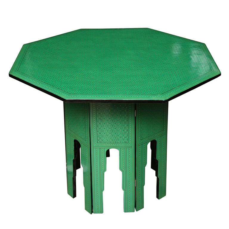 Green Octagonal Table