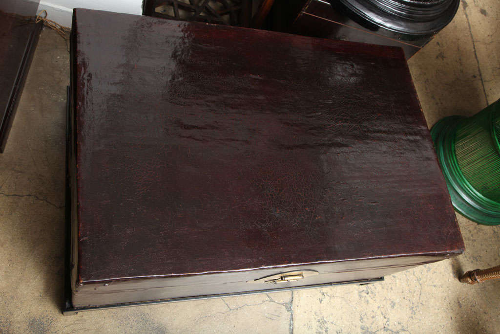 Leather Trunk with Base 3