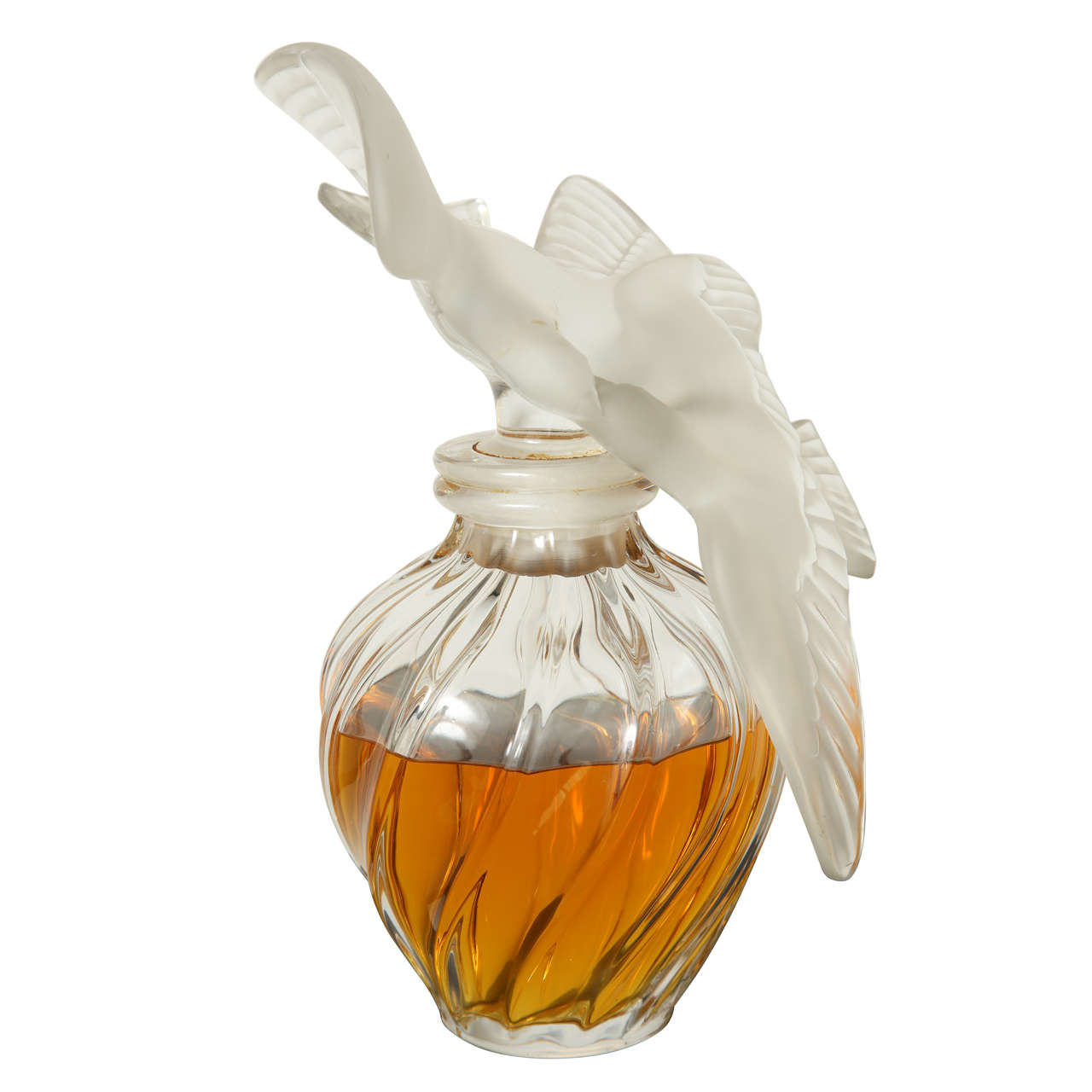 Lalique bottle, signed. Filled with LʼAir du Temps at 1stdibs