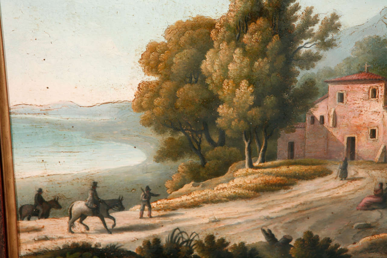 Pair of 19th Century Italian Landscape Paintings 3