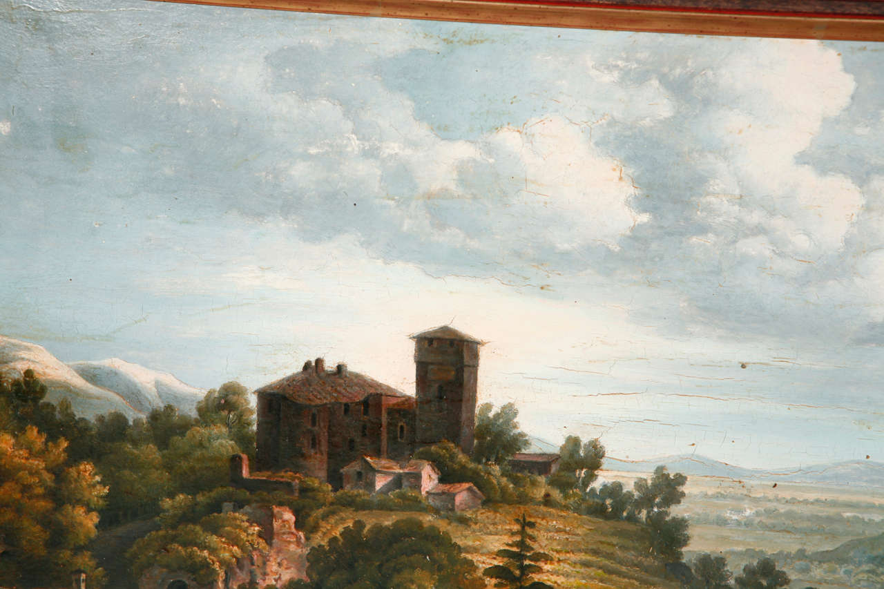 Pair of 19th Century Italian Landscape Paintings 6