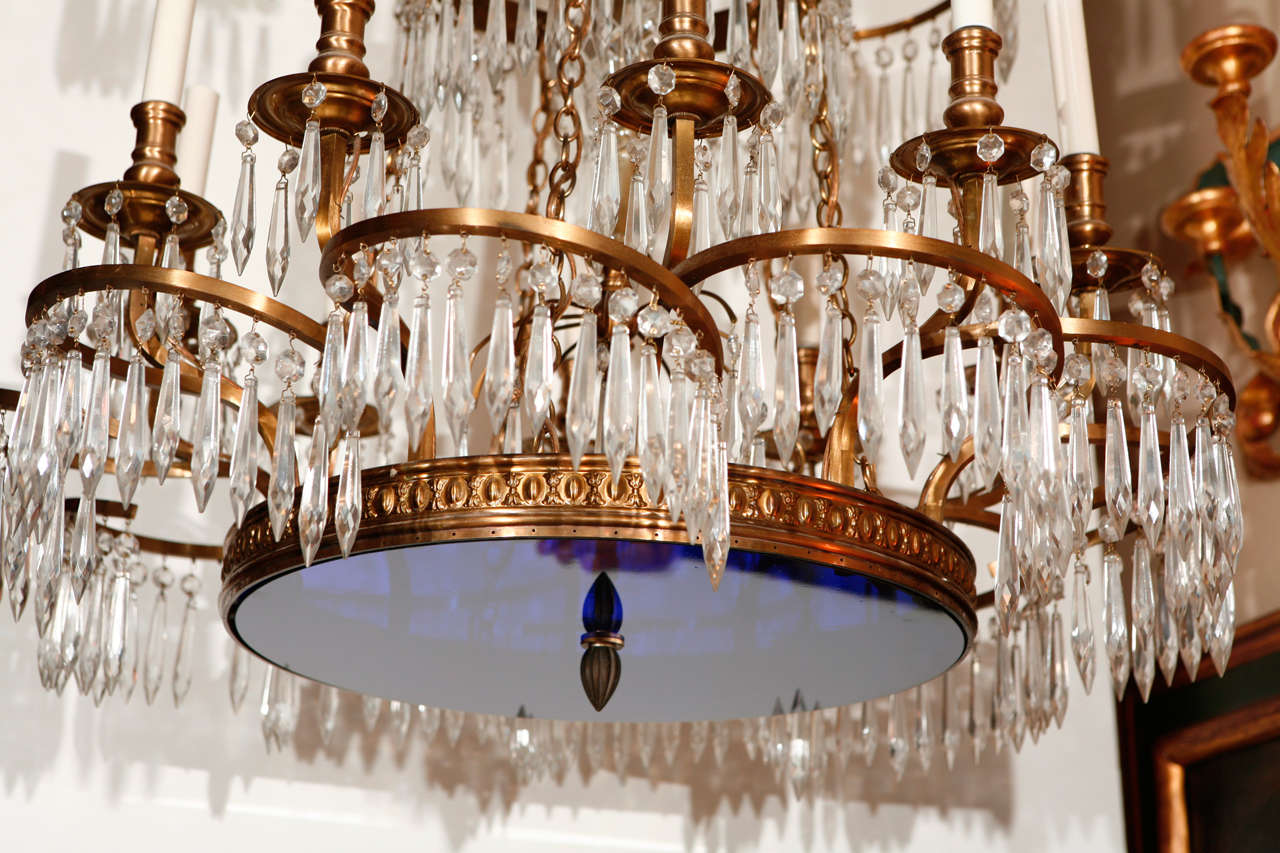 Dramatic, Cascading Russian Chandeliers, circa 1900 In Good Condition For Sale In Newport Beach, CA