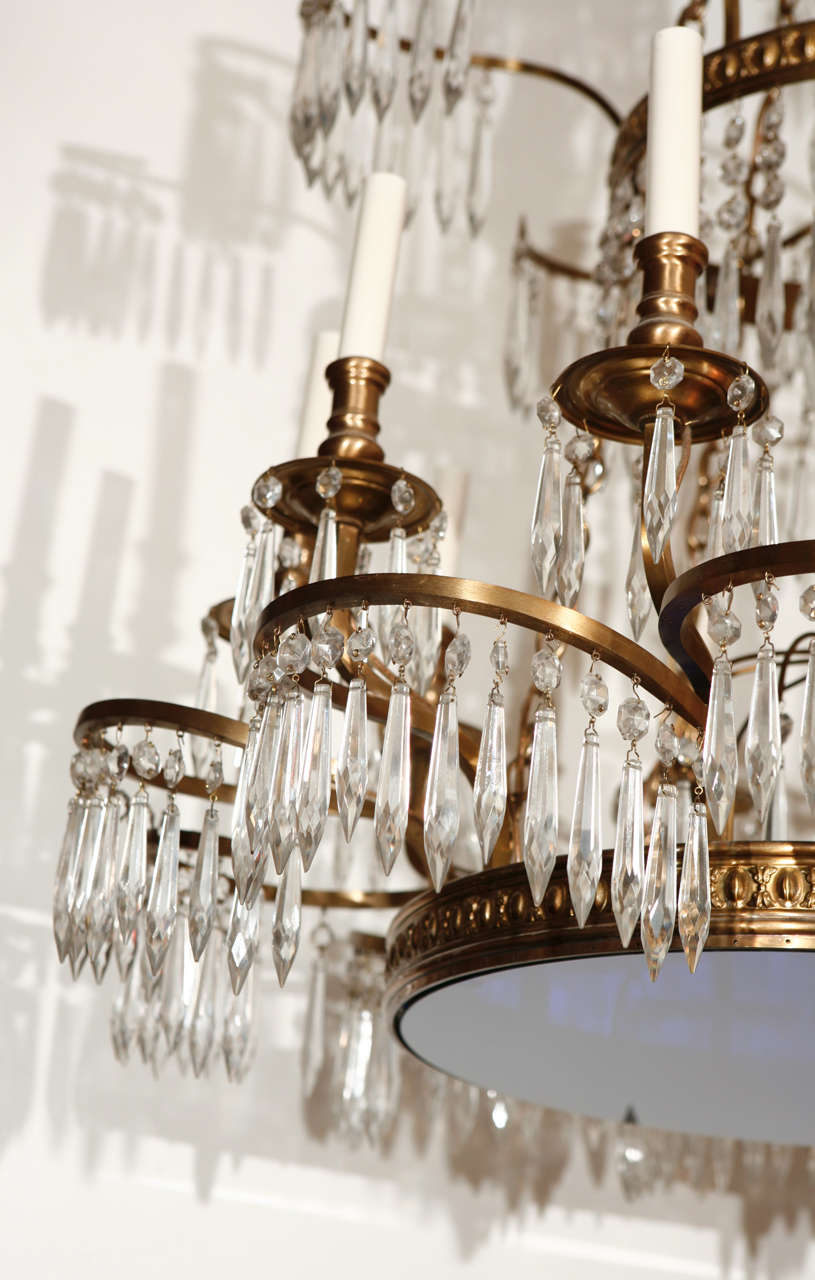 Dramatic, Cascading Russian Chandeliers, circa 1900 For Sale 1