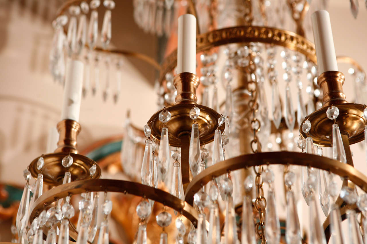 Dramatic, Cascading Russian Chandeliers, circa 1900 For Sale 4
