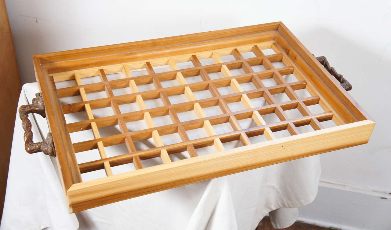 American Wooden Serving Tray with 