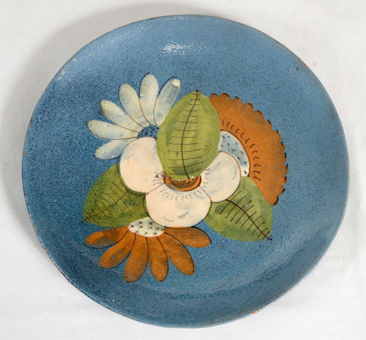 Ceramic A Set of Four Painted Plates