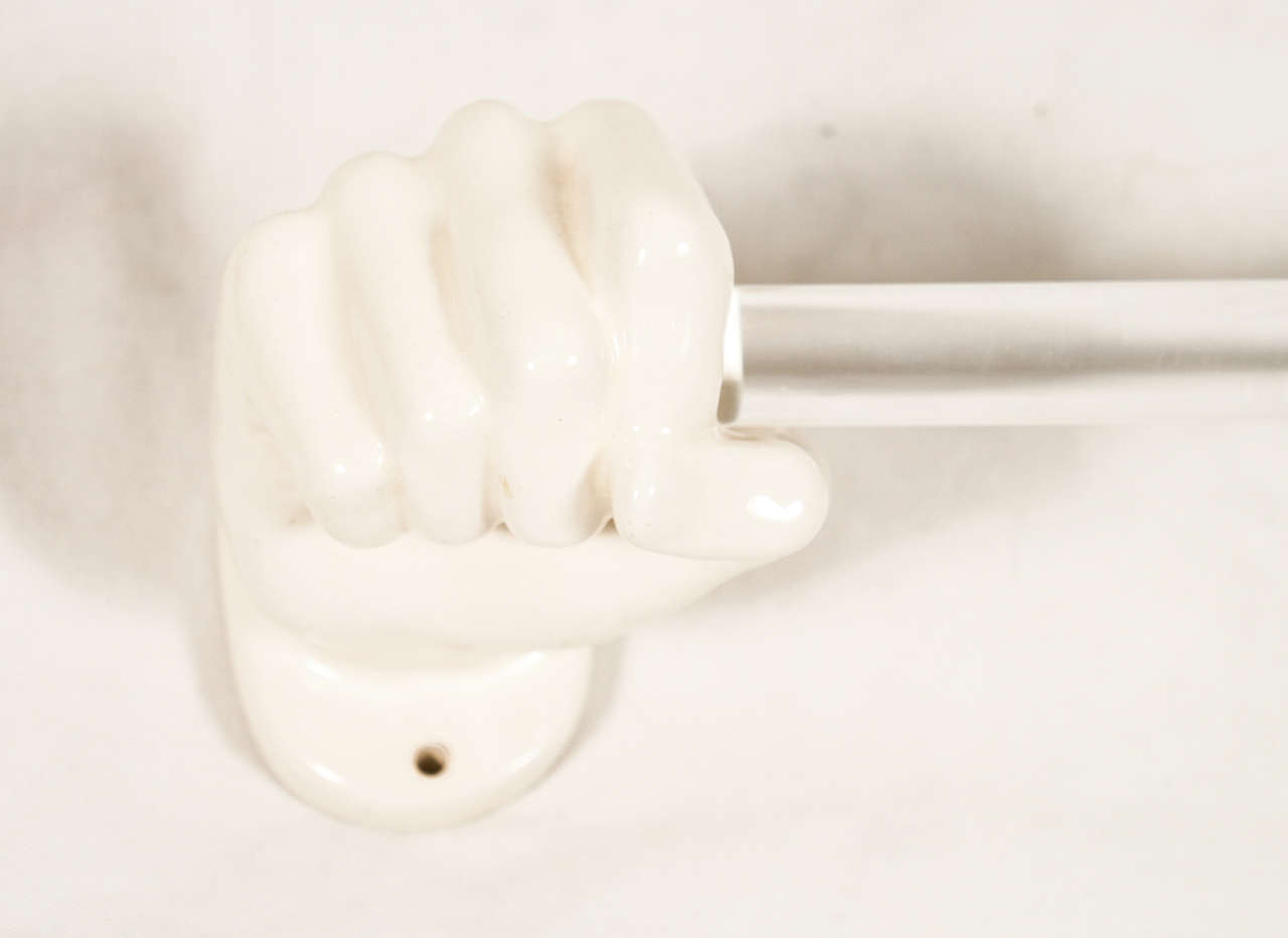 Porcelain A Hand Towel Holder