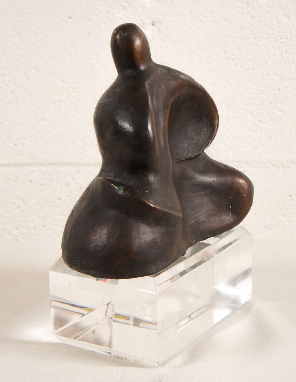 Brutalist A Sculpture of a Seated Figure