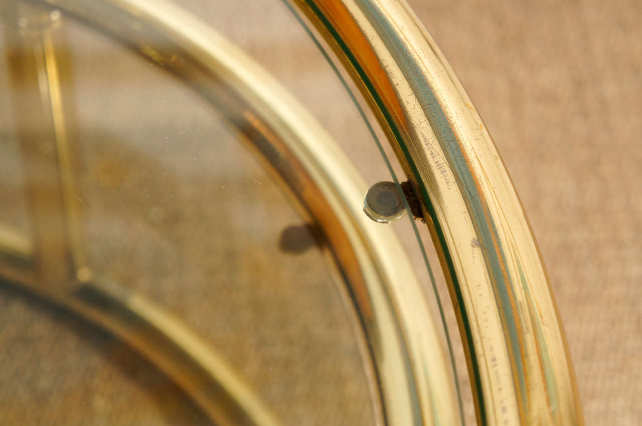 A Brass Three Ring Cocktail Table 5