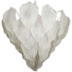 Barovier Murano Glass Leaf Chandelier