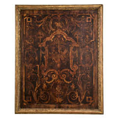 An Early 19th Century Italian Inlaid wooden panel