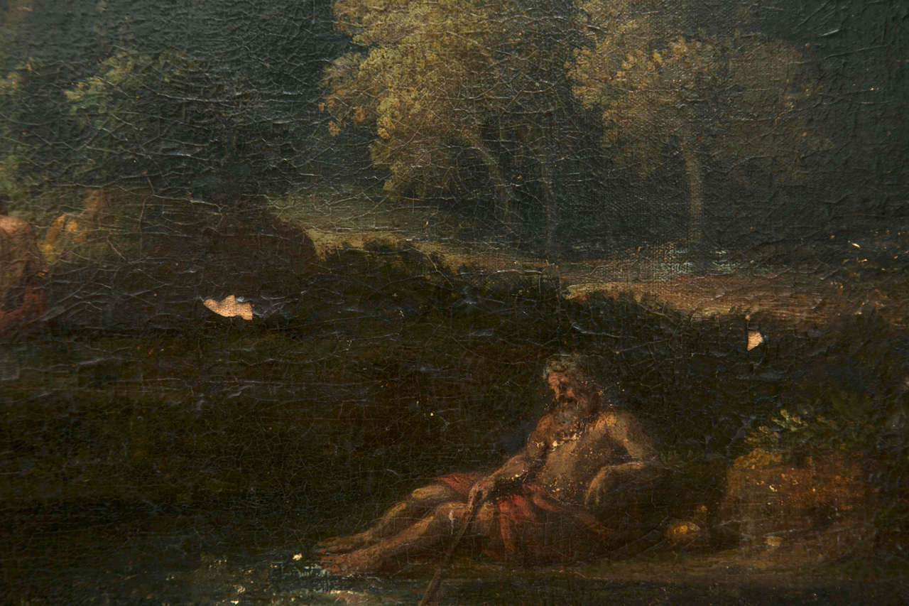 Jan Frans van Bloemen, Orizzonte ( Antwerpen 1662-Rom 1749), römische Landschaft (Niederländisch) im Angebot