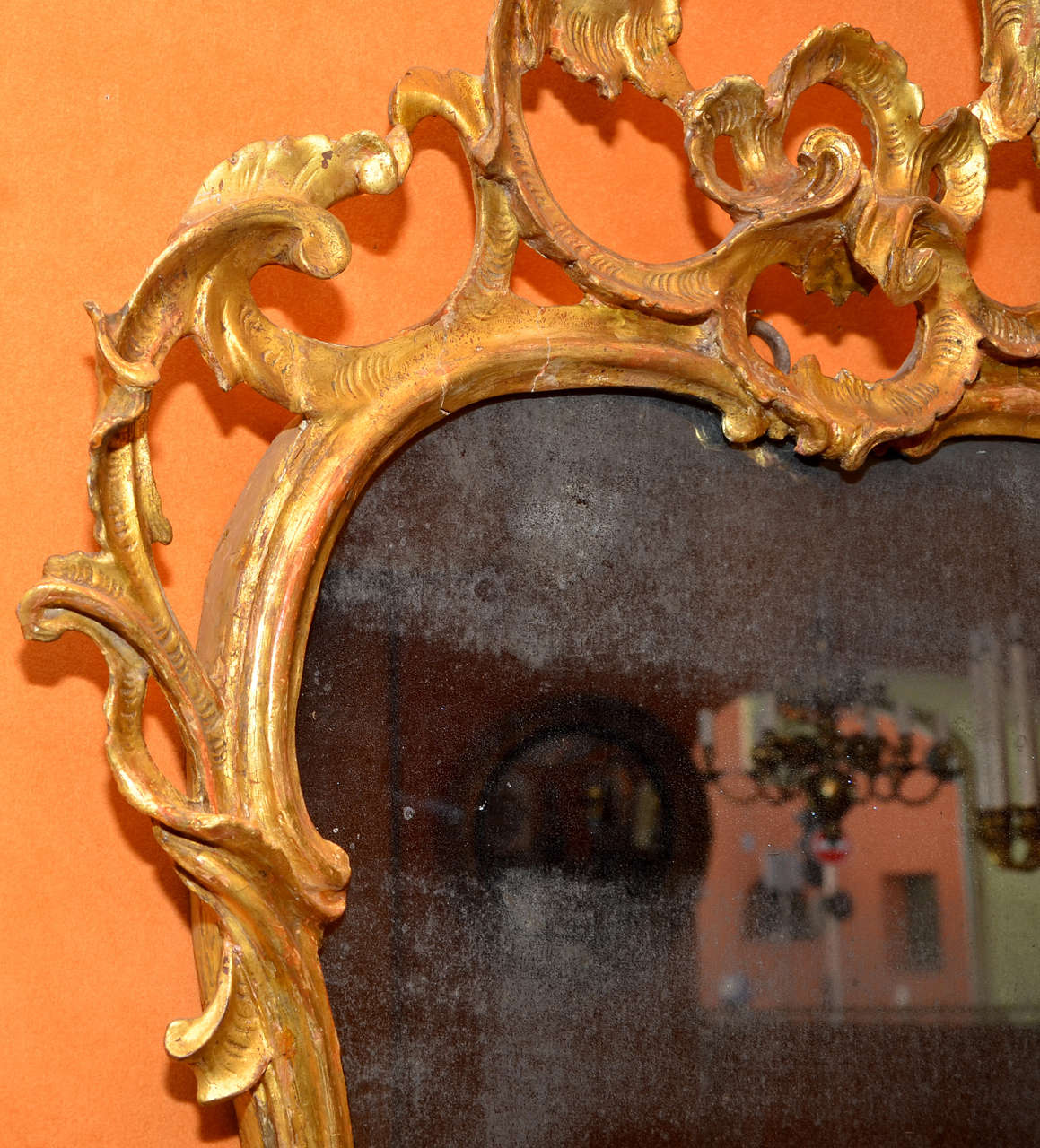 Giltwood Venitian 18th Century Mirror For Sale