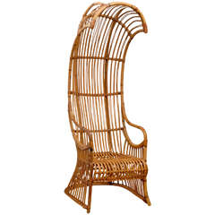Rattan Hooded Chair