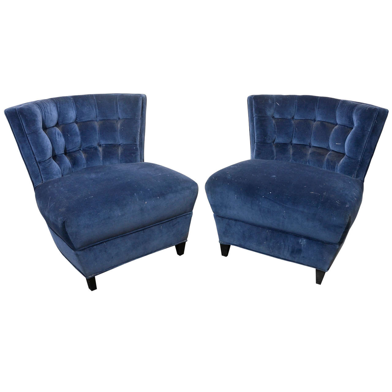 Pair of slipper chairs By James Mont
