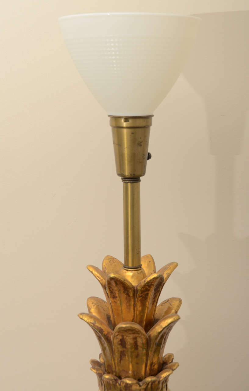Large ceramic Pineapple lamp by Marbro 2