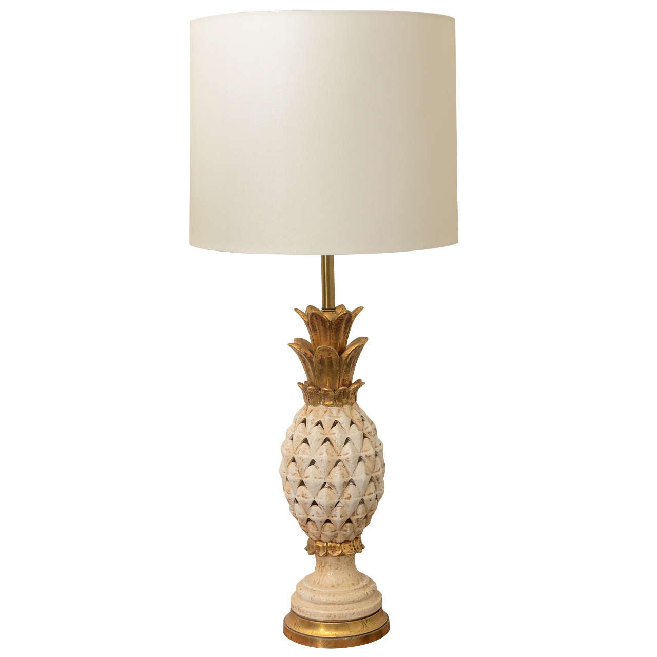 Large ceramic Pineapple lamp by Marbro