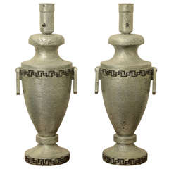 Pair of Urn lamps by James Mont