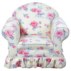 Retro Child's Upholstered Club Chair